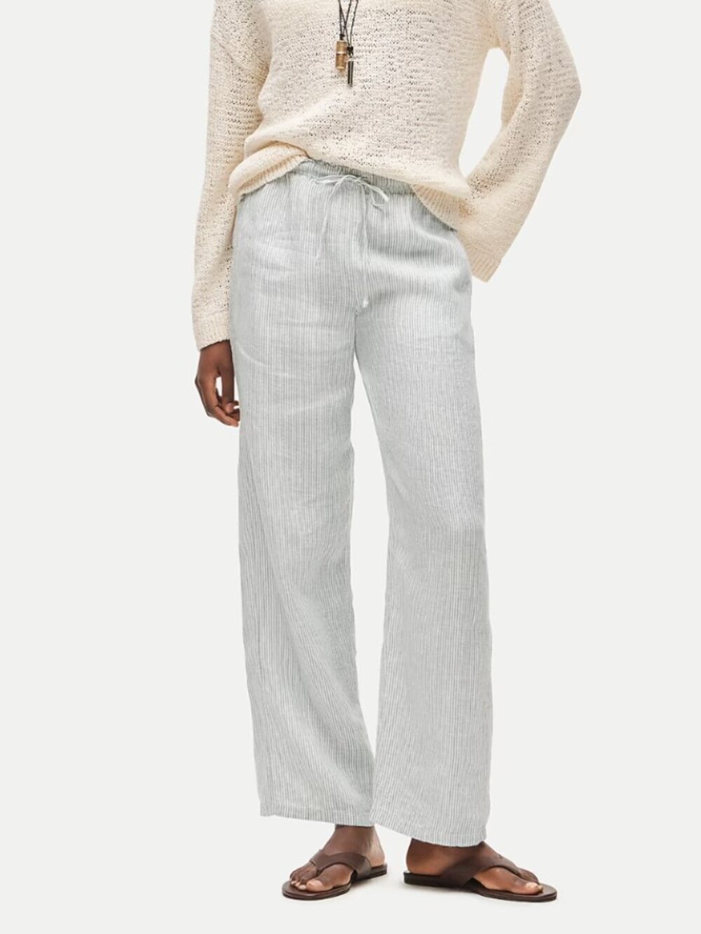 J Crew Linen Blend Soleil Pants